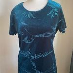 Vintage Kathie Lee Collection Green Velvet two piece Set dress Size Medium  Photo 6