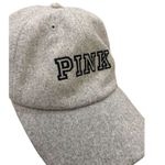 PINK - Victoria's Secret PINK  Victoria’s Secret Hat Cap gray wool adjustable baseball hat Women’s Dog Photo 2