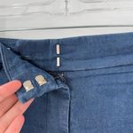 Loft  Women's Blue Denim Chambray Flat Front Side Pockets Jeans Shorts Size 12 Photo 6