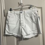 joe's jeans π NWT Kinsley High Rise Distressed White Shorts Photo 1