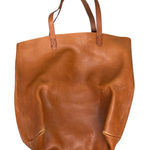 Madewell Women's Brown Vegan Leather Double Strap Travel Tote Hand Shoulder Bag Photo 0