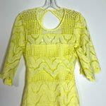 The Clothing Company Lemon Yellow Lace Dress Photo 2