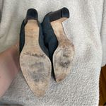 Manolo Blahnik  Brusta Gray Suede Heeled Ankle Booties Sz 7.5‎ 37.5 Photo 8