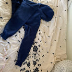 Aritzia Cozy Sweatfleece Perfect Crop Hoodie Byron Blue Photo 8