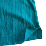 Ali Miles Oversized Button Textured Collared 3/4 Sleeve Tunic Blue Teal Artsy Size XL Photo 7