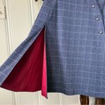Vintage Handmade Blue Plaid Cape Size undefined Photo 2