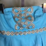 Lilly Pulitzer Lily Pulitzer Women Strapless Dress Sz. 4 Betsey Wave Jacquard GUC (Flaws) Photo 5