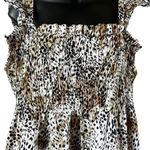 Sea New York Lana Animal Print Smocked Dress Size L Photo 4