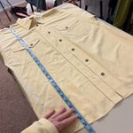 Le Truc Germany Made Pale Yellow Oversized Button Down Shirt Size Large Photo 9