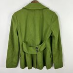 Banana Republic  Womens Wool Peacoat XS Green Mod Old Money Quiet Luxury Career‎ Photo 4