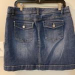 White House | Black Market  denim skirt with front and back pockets size 10 Photo 6