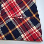 Bobbie Brooks Vintage Plaid Waistcoat Vest For Women‎ Red Size L Photo 2