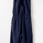 Ulla Johnson Lee Wide Leg Linen blend Jumpsuit in Black Photo 5