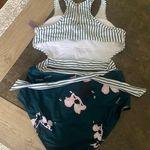 MOLYBELL Swimsuits for Women High Waisted Bathing Suit Monokini Floral Print Cutout Racerback Zip Up Multi Size XL Photo 7