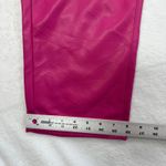 Judy Blue Judy‎ Blue Faux Leather Pants Hot Pink Tummy Control Straight Leg Size 15/32 Photo 4