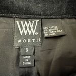 W by Worth black velvet knee length skirt size 8 Photo 4