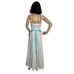 Vintage 60's spring meadow dress in white & blue froral circular XS Photo 2