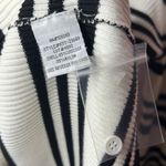 Velvet Heart  Black & White Striped Ribbed Cowl Neck Sweater. Size M Photo 4
