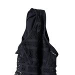 BECCA by Rebecca virtue Becca Rebecca Virtue Color Play Black Crochet Plunge One-Piece Swimsuit Size M Photo 4