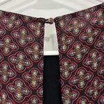 Free Press XS Red and Black Open Back Long Sleeve Lined Romper Photo 6