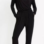 Lou & grey LOFT Women's Signature Soft blend Crossover Jumpsuit Black Size 1X Photo 0