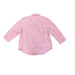 American Living  Patriotic Pink Button Down Shirt with 3/4 Length Sleeves Photo 1