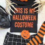 Funny This is my Halloween costume tee Black Size M Photo 5