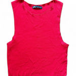 ZARA  Red Sleeveless Crop Top S Photo 0