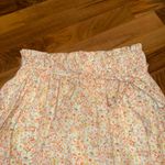 Skies Are Blue  flowy floral short‎ elastic waist and tie belt size MD cottage Photo 2