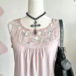 Pink Sequin Tank Top, Y2K,‎ Bimbo, 2000s, Bratz, Coquette, Maximalist, Large Photo 1