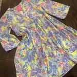 Lilly Pulitzer  Martine Dress Women's XS  Dew Drop Stay Fly V-Neck Green Lined Photo 1