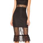 Endless Rose Gorgeous Midi Black Lace Dress Photo 0