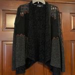 Miss Me asymmetrical open front embroidered lace sweater cardigan Photo 0