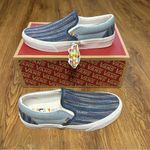 Vans  off the wall denim jeans slip on shoes sneakers women’s 8.5 new Photo 6