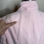 Chico's Jacket Womens 1 Medium Blush Pink Fleece Moto Zip Up Mock Neck Photo 7