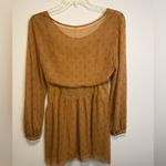 Free People  Baby Dee Goldenrod Chiffon Dress Medium Photo 3