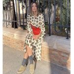 ZARA Printed Button Down Shirt Midi Maxi Dress Photo 3