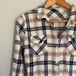 Mossimo Supply Co  Plaid Long Sleep Button Down Size Large Juniors Photo 1