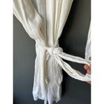 Gillian O'Malley White Lightweight Robe with Tie Belt, Size M Size M Photo 3