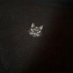 ZARA Japanese Black Cat Embroidered Hoodie Sweatshirt Photo 1