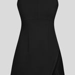 Halara  Black Asymmetrical Sleeveless Dress Photo 0