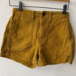 Madewell  Relaxed Military Shorts Slouchy Size 25 Yellow Gold Tan Photo 0