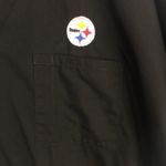 NFL Pittsburgh Steeler Scrub Top Black Small Photo 7