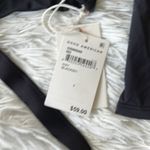 Good American New Sexy Boost 3/4 Sleeve Tie Front Bikini Top black size Small Photo 2