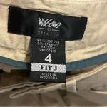 Mossimo Stretch Y2K Chino Bermuda Shorts Women’s 4 Tan Khaki Preppy Minimalist Photo 5