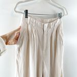 Z Supply  High Rise Wide Leg Farrah Linen Blend Pants Trousers Cream Ivory Small Photo 6