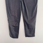 Abercrombie & Fitch Abercrombie Vegan Leather Ankle Straight Pant Photo 8