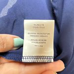 Lily White  Navy Cross Back Short Sleeve Blouse Photo 4