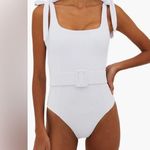 Beach Riot  Sydney Belted One-Piece Swimsuit, White, Small, BRAND NEW, $168 Photo 9