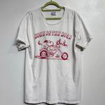 Junk Food White Snoopy Home On The Road Flea Market Destroy Tee Sz M Size M Photo 1